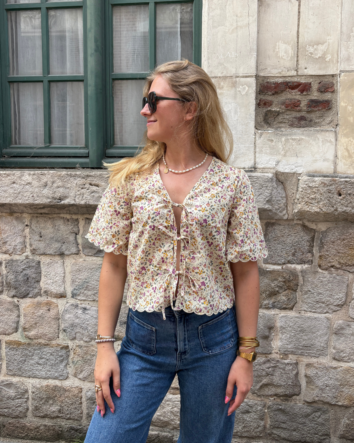 Blouse à noeuds Laurette
