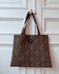 Tote bag léopard "Bazar Chic"