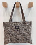 Tote bag léopard "Bisous"